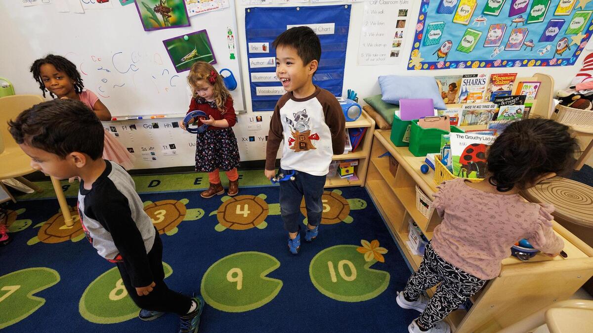 Children dance and play while being cared for at the Center for Transforming Lives Arlington Child Development Center on March 28, 2025. The facility has a partnership with UTA which allows full-time students to apply for a child care tuition scholarship offered through the university. Children dance and play while being cared for at the Center for Transforming Lives Arlington Child Development Center on March 28, 2025. The facility has a partnership with UTA which allows full-time students to apply for a child care tuition scholarship offered through the university.